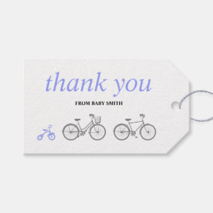 Para Regalos Etiquetas de regalo de bicicleta Periwinkle