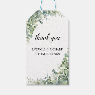 Para Regalos Etiquetas de Regalo de Boda Chic Greenery