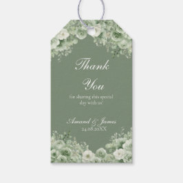 Para Regalos Etiquetas de regalo de boda con acuarela floral en