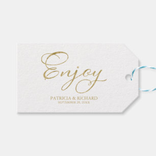 Para Regalos Etiquetas de Regalo de Boda con Letra de Hoja de O