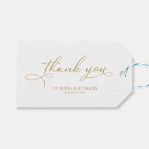 Para Regalos Etiquetas de Regalo de Boda con Letra de Oro - Gra