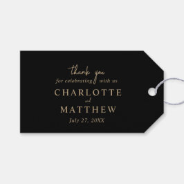 Para Regalos Etiquetas de regalo de boda de agradecimiento con 