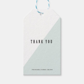 Para Regalos Etiquetas de regalo de BODA de COLORBLOCK AZUL MOD