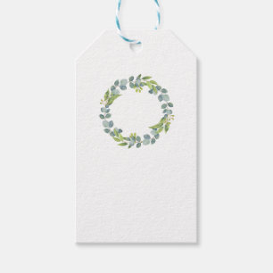 Para Regalos Etiquetas de Regalo de Boda de Corona de Eucalipto