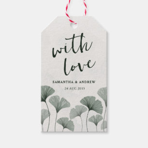 Para Regalos Etiquetas de regalo de Boho Sage Green Wedding Fav