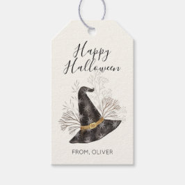 Para Regalos Etiquetas de regalo de bruja de acuarela Feliz Hal