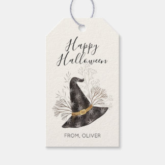 Para Regalos Etiquetas de regalo de bruja de acuarela Feliz Hal