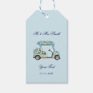 Para Regalos Etiquetas de regalo de carrito de golf floral de H