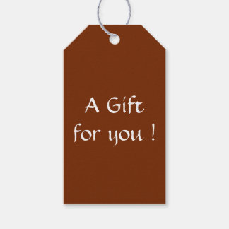 Para Regalos Etiquetas de regalo de castaño