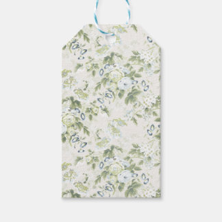 Para Regalos Etiquetas de regalo de chintz verde salvia, estamp