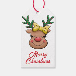 Para Regalos Etiquetas de regalo de ciervo de Navidades de colo