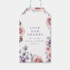 Para Regalos Etiquetas de regalo de color de agua de las flores