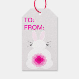 Para Regalos Etiquetas de regalo de conejo de Pascua