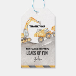 Para Regalos Etiquetas de regalo de construcción