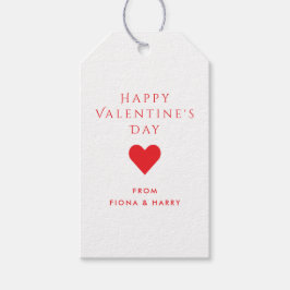 Para Regalos Etiquetas de regalo de corazón de San Valentín