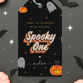Para Regalos Etiquetas de regalo de cumpleaños 1 Spooky One Hal