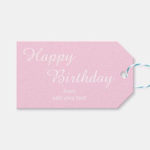 Para Regalos Etiquetas de regalo de cumpleaños blandas de color