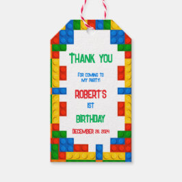 Para Regalos Etiquetas de regalo de cumpleaños de bloques de co