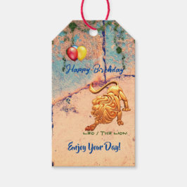 Para Regalos Etiquetas de regalo de cumpleaños de Leo
