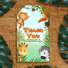 Para Regalos Etiquetas de regalo de cumpleaños de Safari