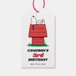 Para Regalos Etiquetas de regalo de cumpleaños de Snoopy Casa d