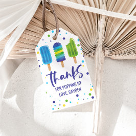 Para Regalos Etiquetas de regalo de cumpleaños de verano pop