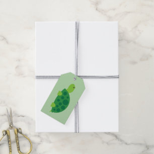 Para Regalos Etiquetas de regalo de dibujos animados de tortuga