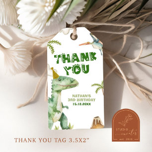 Para Regalos Etiquetas de regalo de Dinosaurio Three-Rex Niño