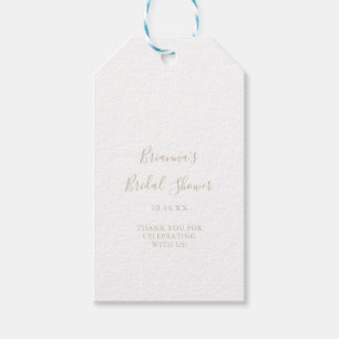 Para Regalos Etiquetas de regalo de ducha Minimalista simple de
