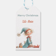 Etiquetas de regalo de duende personalizadas | Nav