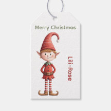 Etiquetas de regalo de duende personalizadas | Nav