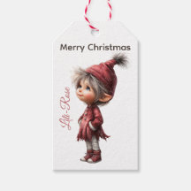 Etiquetas de regalo de duende personalizadas | Nav