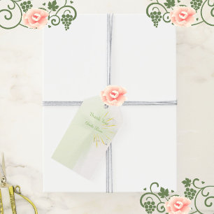Para Regalos Etiquetas de regalo de elegancia abstracta floral