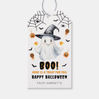 Para Regalos Etiquetas de regalo de fantasma Boo Happy Hallowee