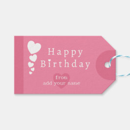 Para Regalos Etiquetas de regalo de flamenco rosado de los cora