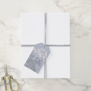 Para Regalos Etiquetas de regalo de flores blancas de crisantem