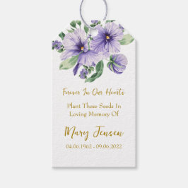 Para Regalos Etiquetas de regalo de funeral conmemorativo de pa