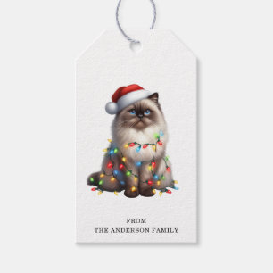 Para Regalos Etiquetas de regalo de gato del Himalaya