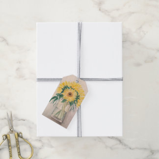 Para Regalos Etiquetas de regalo de girasoles