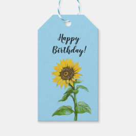 Para Regalos Etiquetas de regalo de girasoles amarillos