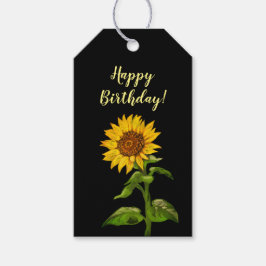 Para Regalos Etiquetas de regalo de girasoles amarillos