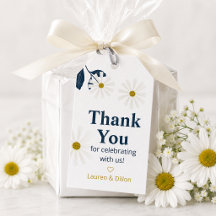 Etiquetas de regalo de Gracias Dainty Daisy