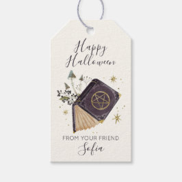 Para Regalos Etiquetas de regalo de Halloween con libro de hech