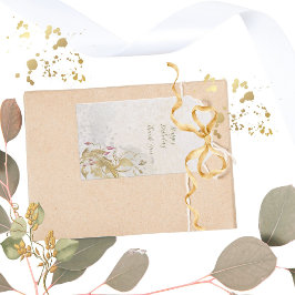 Para Regalos Etiquetas de regalo de hojas de oro de Rubor y bot