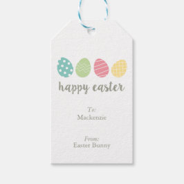 Para Regalos Etiquetas de regalo de huevos de pascua ilustradas