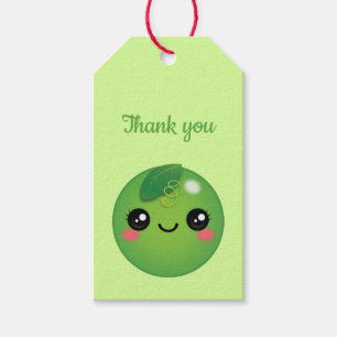 Para Regalos Etiquetas de regalo de Kawaii Pea