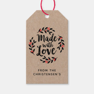 Para Regalos Etiquetas de regalo de Kraft adorables hechas a ma