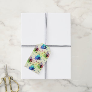 Para Regalos Etiquetas de regalo de mariposas acuarelas