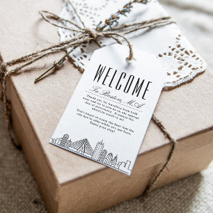 Para Regalos Etiquetas de regalo de mensaje de bienvenida del h