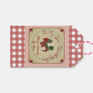 Para Regalos etiquetas de regalo de mermelada de fresa